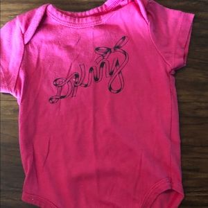 Pink onesie 3-6 months